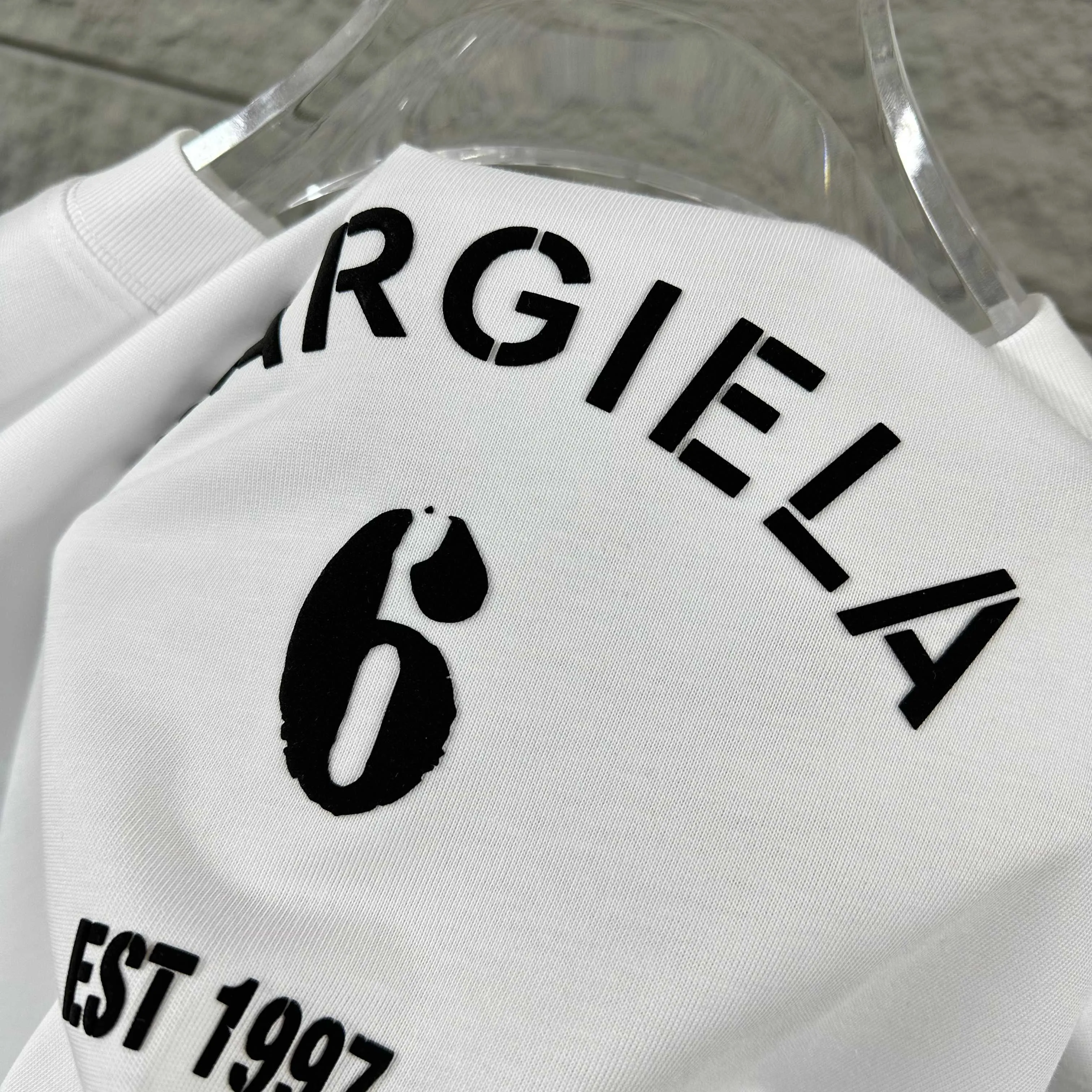 MM 6 * 2026 New Arrival mm 6 Classic T Same Style. ：White Black Size： S （90-130 ） M （120-150 ） L （140-165 ） XL （160-180 ） XXL （180-210 ）